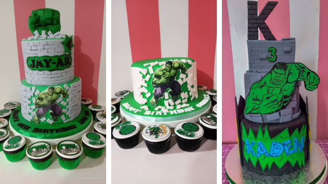 The Incredible Hulk cake